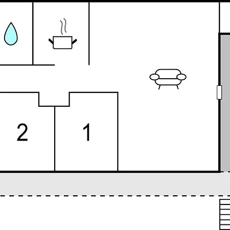 Two-bedroom Holiday In Sjallands Odde 別荘 Yderby
